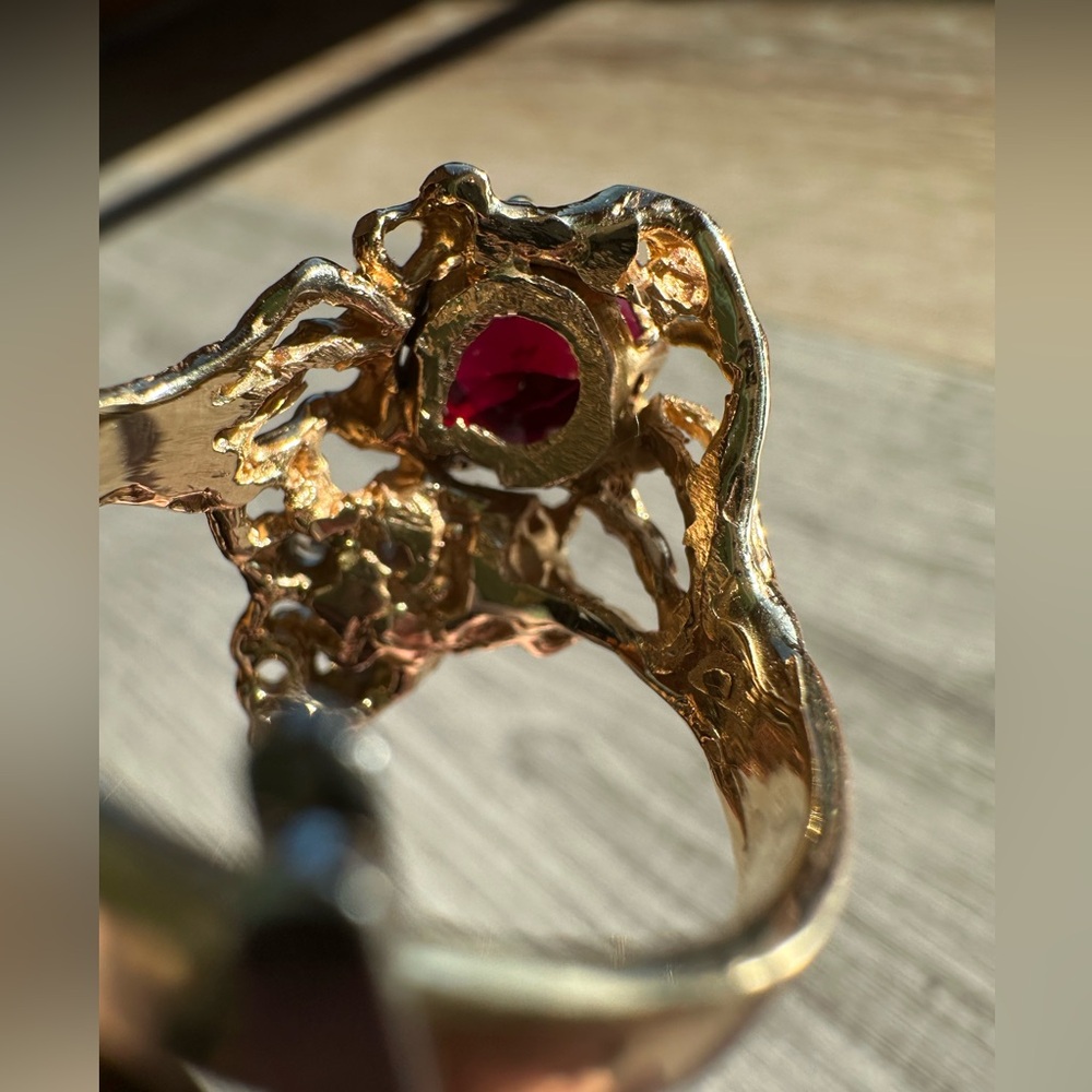 Garnet Miner’s Ring - Picture 5 of 7